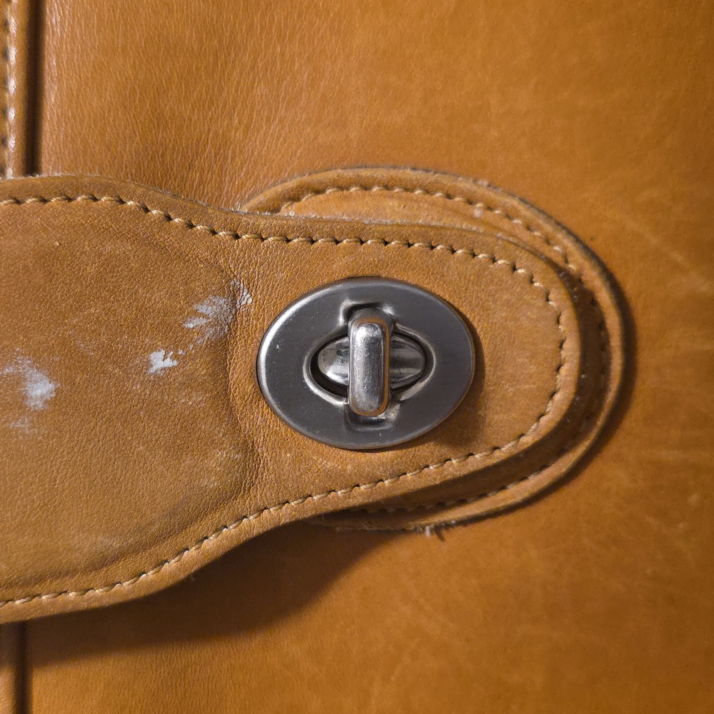 Coach Vintage Weston Bag 9021 RARE Camel Nickel Hardware - Picture 4 of 7